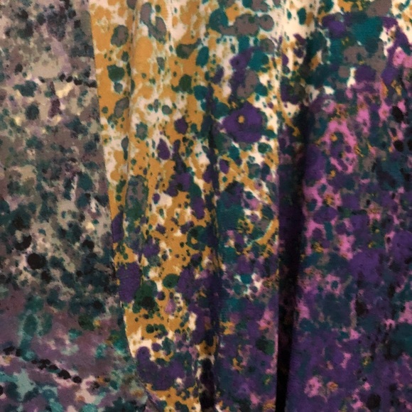 Suzi Chin Multicolor Wisteria Print Dress - Picture 5 of 8